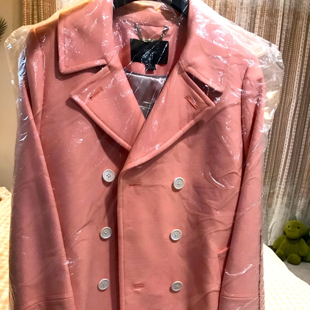 J.Crew lined Double Serge Wool salmon Peacoat